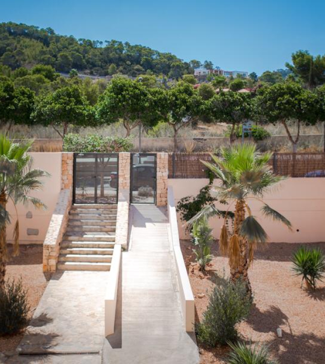 Resa estates ibiza cala Tarida winter rental entrance above.jpg